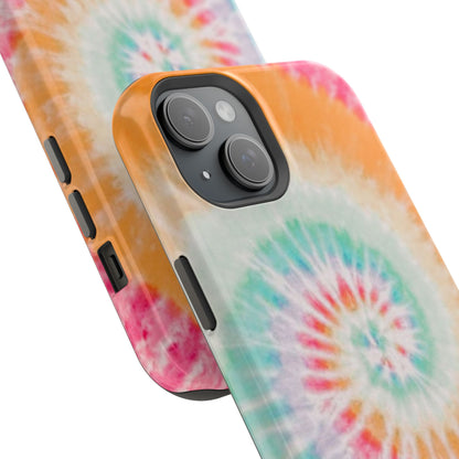 Pastel Tie-Dye MagSafe iPhone Case – Soft Colors & Magnetic Functionality