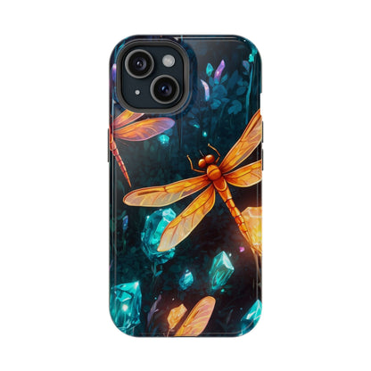 Mystical Dragonflies & Crystals – MagSafe iPhone Series Case