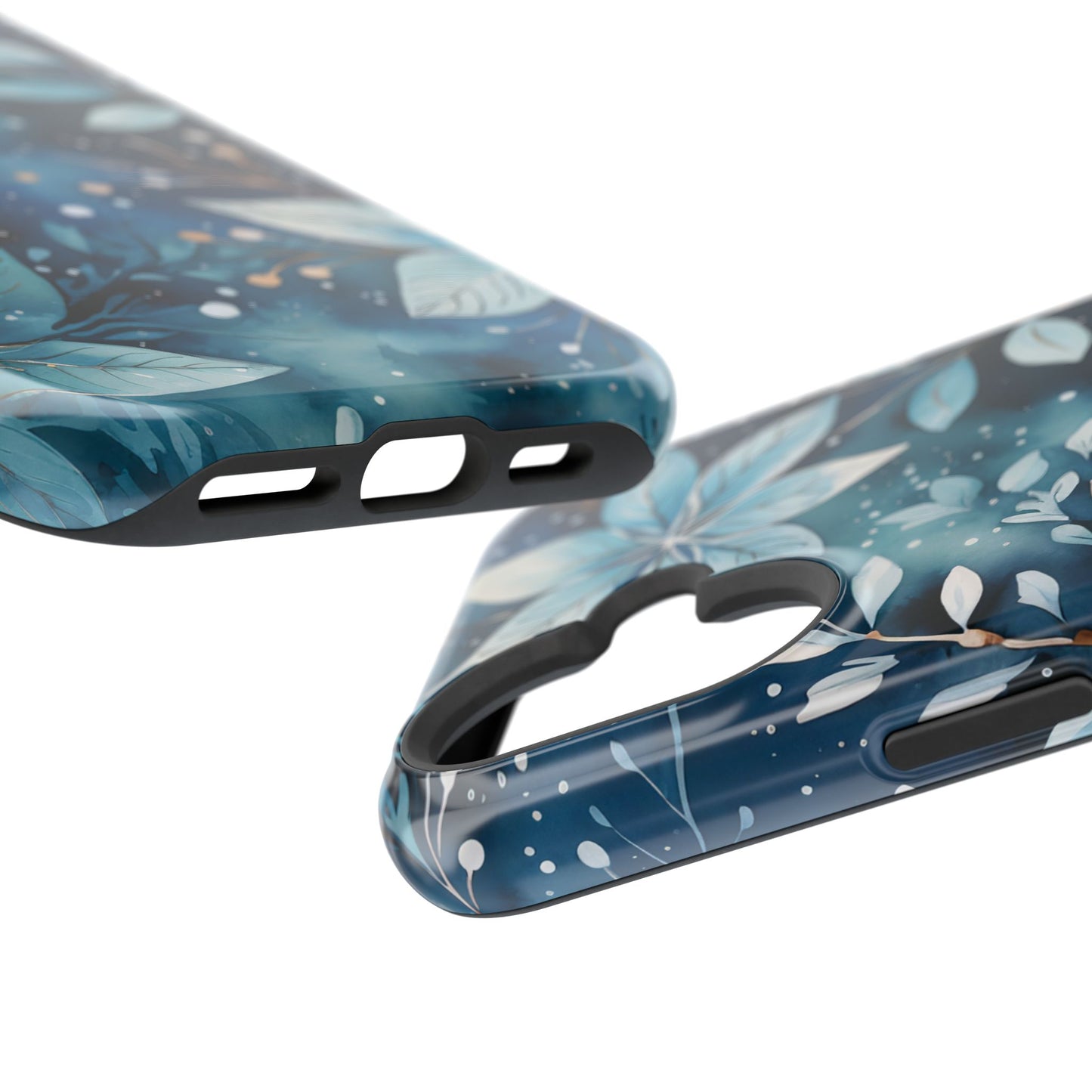 Midnight Frost Botanical – MagSafe iPhone Case