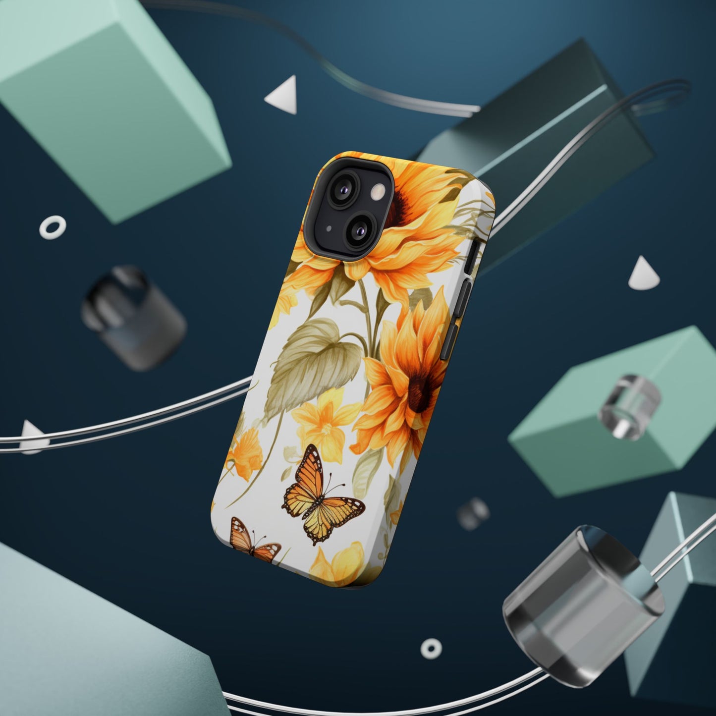 Sunflower & Butterfly Bliss - MagSafe iPhone Series Case