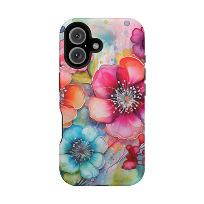 Vibrant Watercolor Floral Garden - MagSafe iPhone Series Case