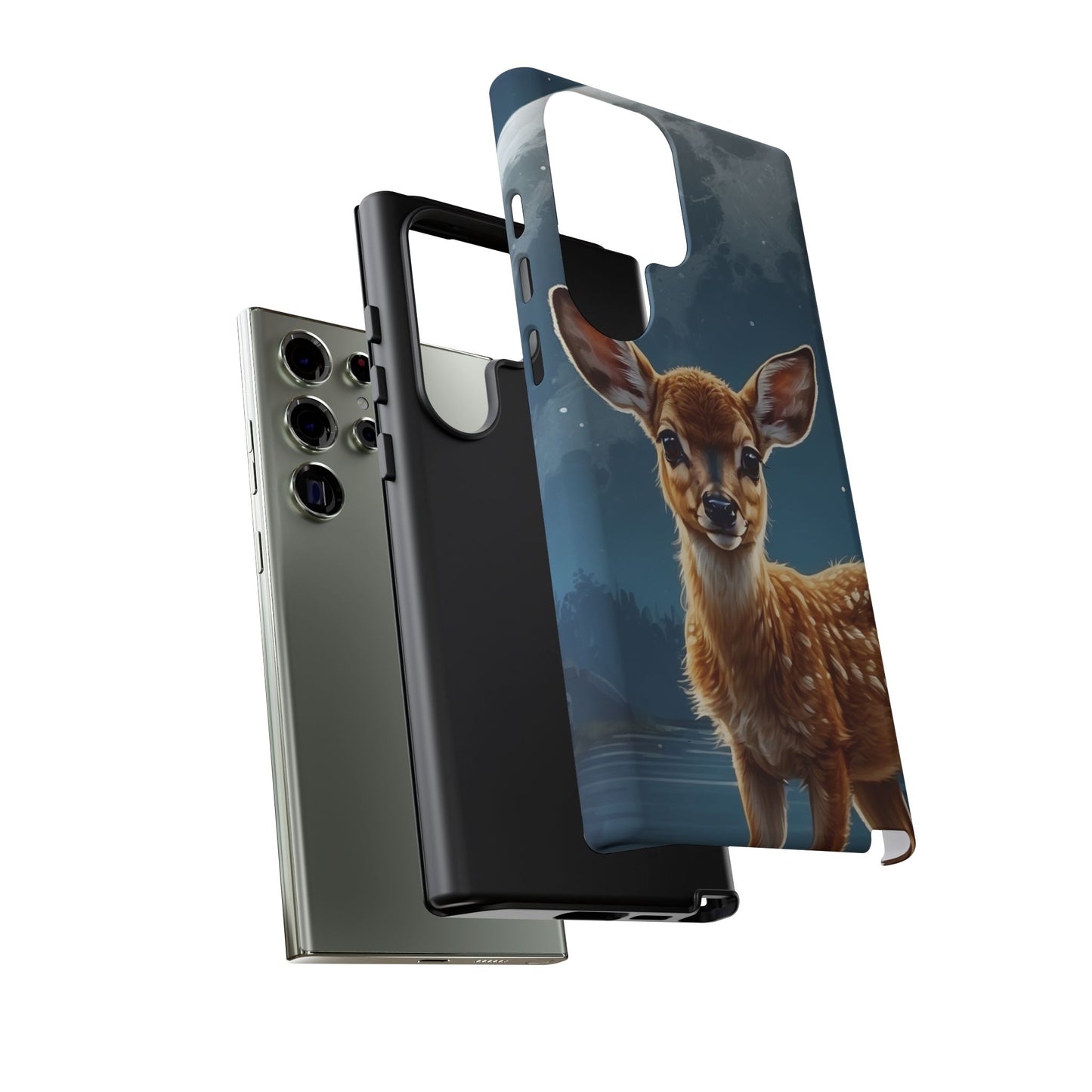 Samsung Galaxy Case – Enchanted Fawn Under the Moonlit Sky