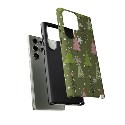 Whimsical Christmas Tree Pattern – Samsung Galaxy Series Case