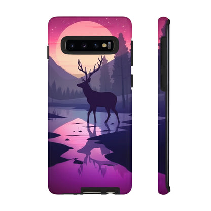 Twilight Elegance: Stag Reflection – Samsung Galaxy Case