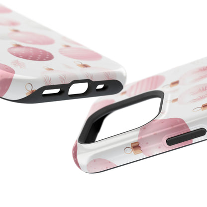 MagSafe iPhone Case: Merry in Pink – Christmas Balls