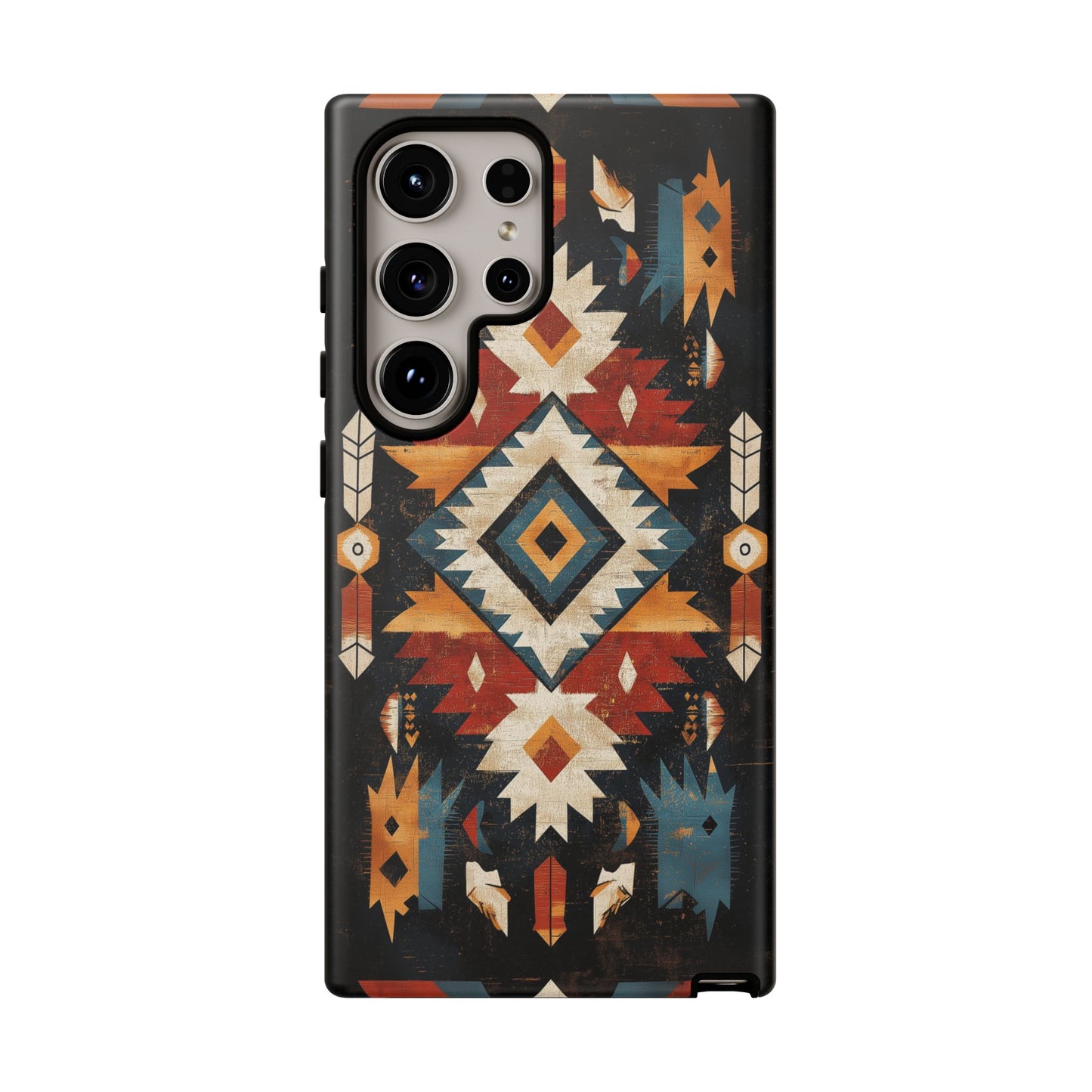 Southwestern Arrow & Diamond Tough Samsung Galaxy Case – Bold Tribal Design, Dual-Layer Protection