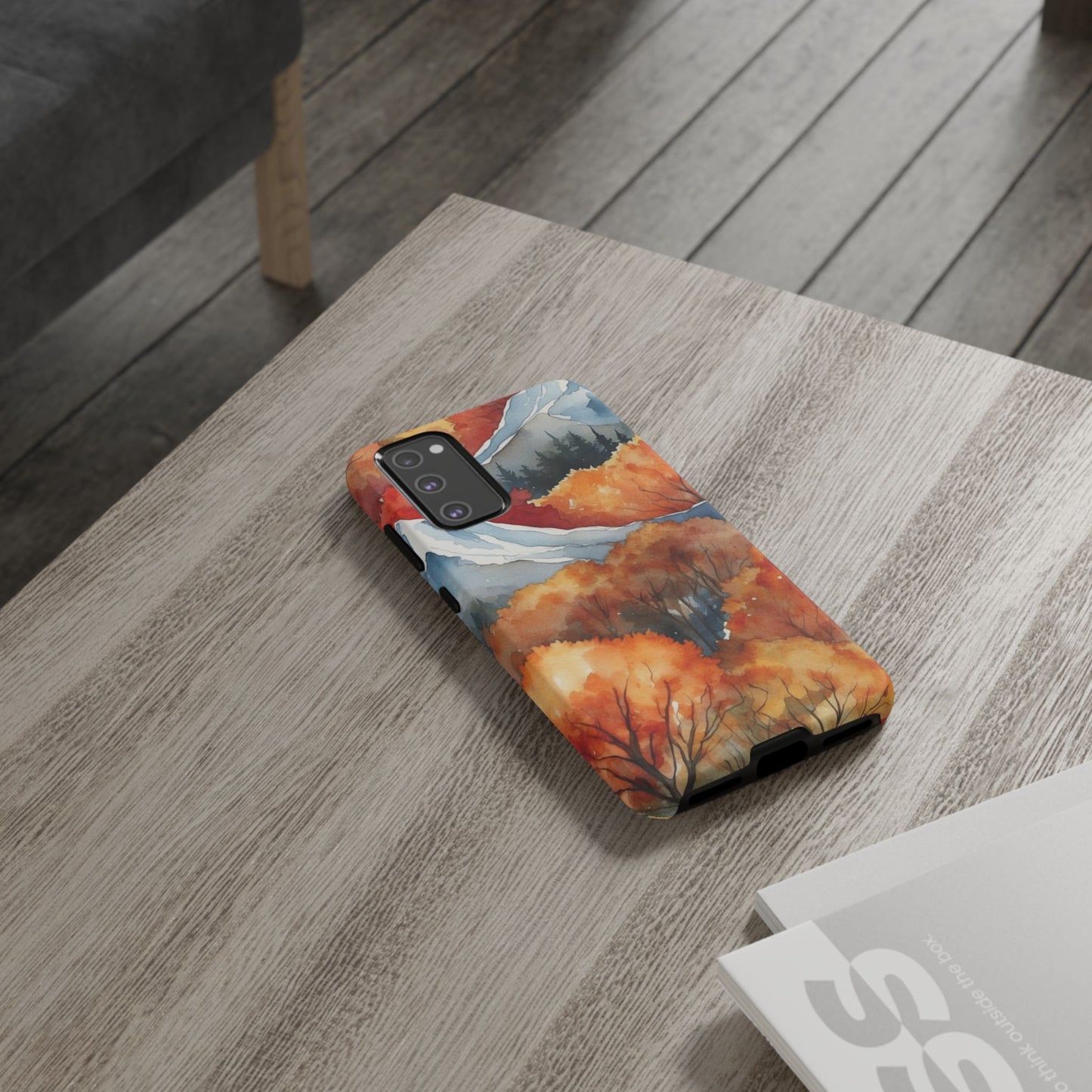 Autumn Mountain Forest Watercolor - Samsung Galaxy Case