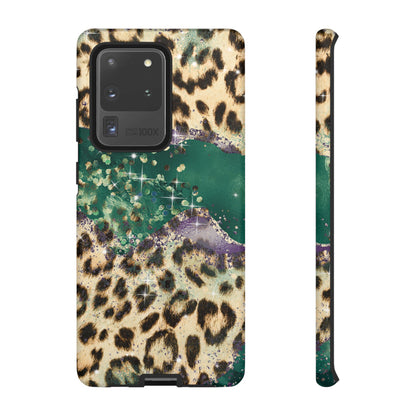 Emerald Glitter Leopard Print - iPhone Series Case