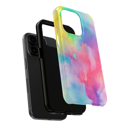 Pastel Watercolor Dream iPhone Case – Slim Profile, Glossy Finish