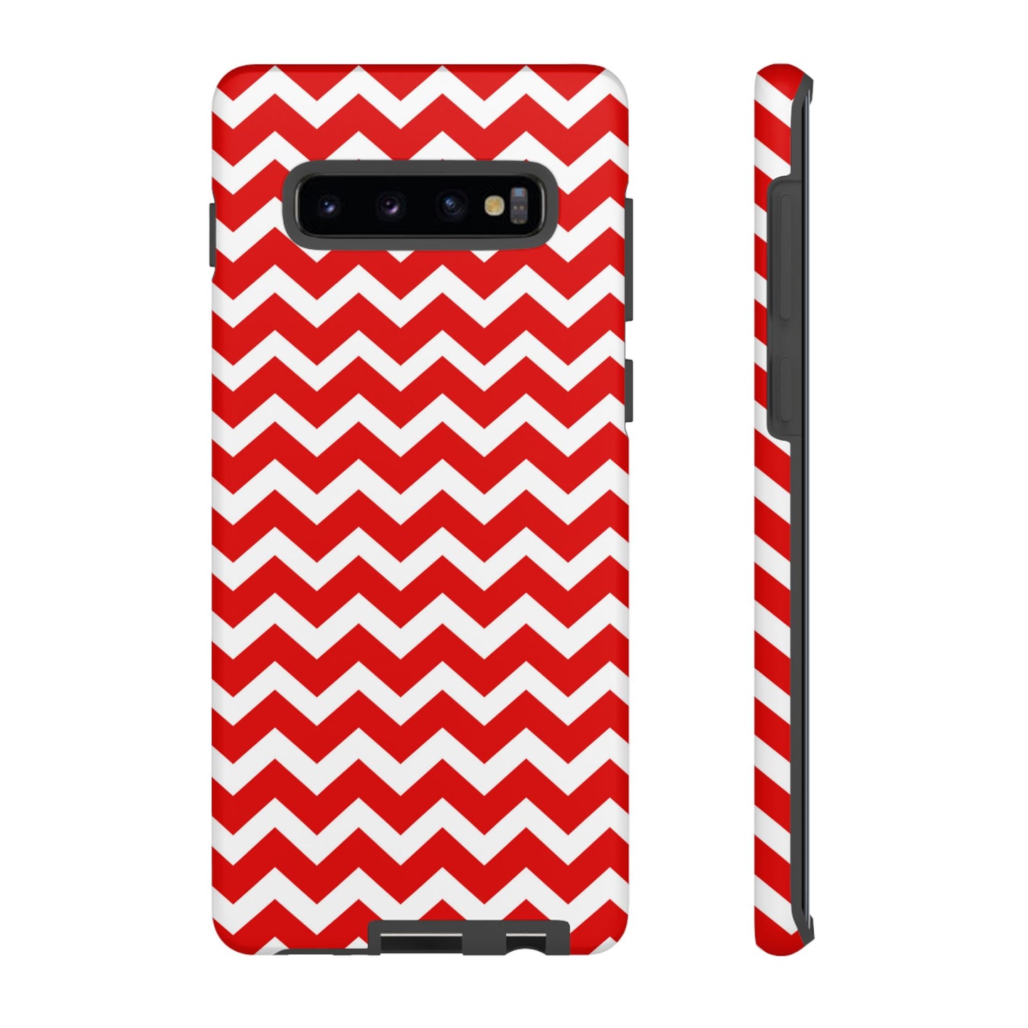 Bold Red & White Chevron – Modern Geometric Samsung Galaxy Case