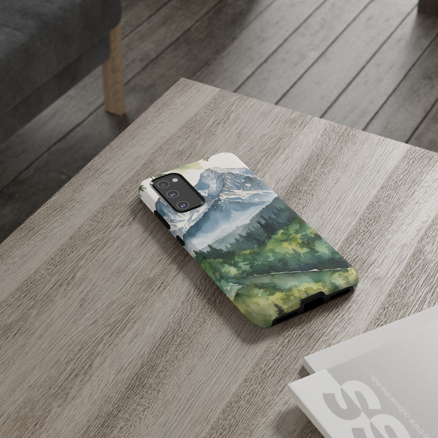 Watercolor Alpine Mountainscape - Samsung Galaxy Case