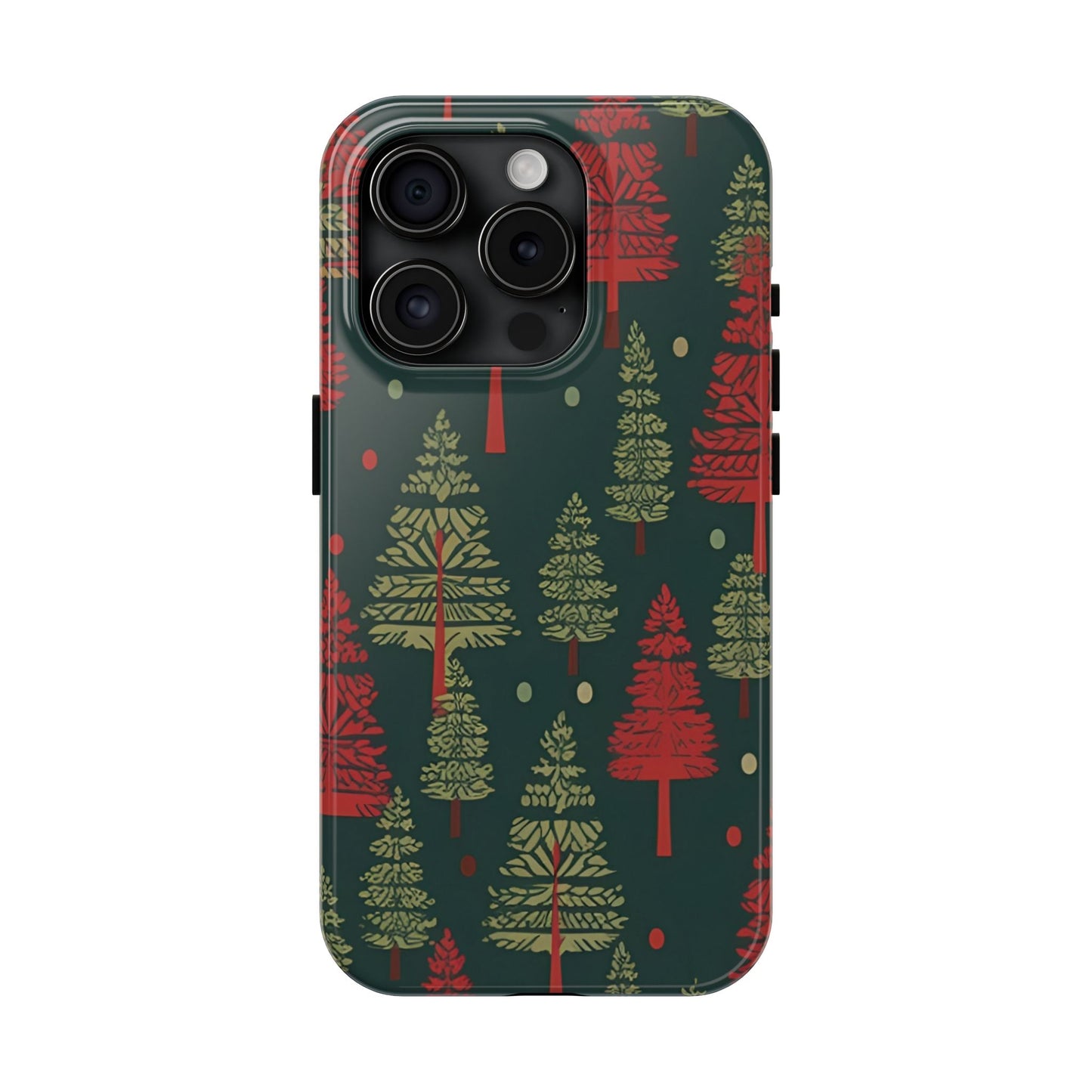 Retro Christmas Trees Pattern - iPhone Series Case