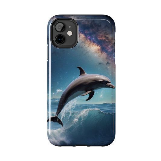 Dolphin Galaxy Splash - iPhone Case