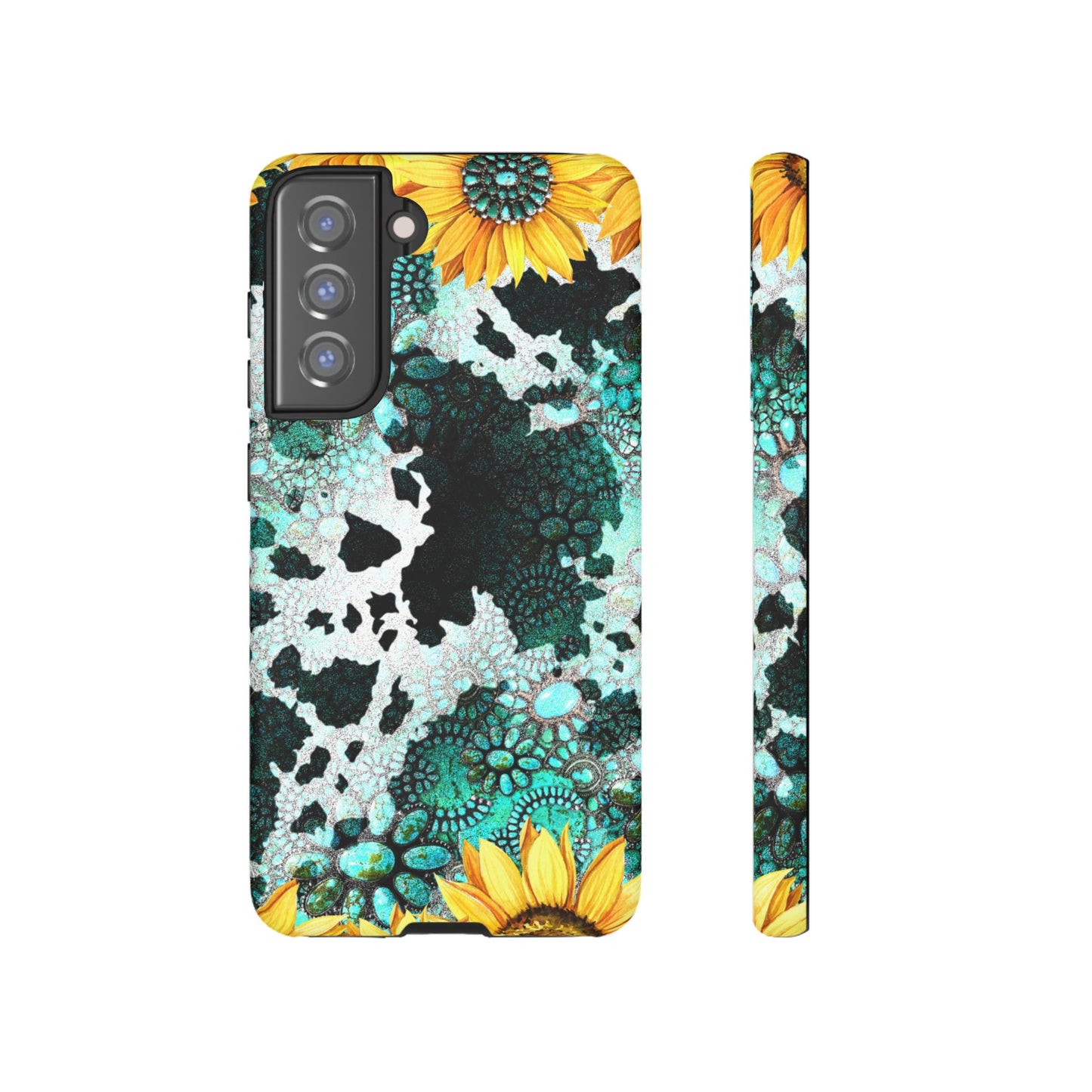 Boho Turquoise Sunflower Lace - Samsung Galaxy Series Case