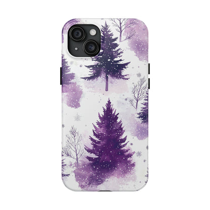 Purple Snowy Forest - iPhone Series Case