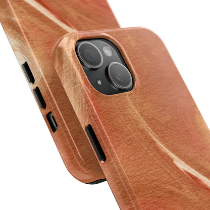 Earthy Terracotta Swirl MagSafe iPhone Case – Elegant Design with Magnetic Precision