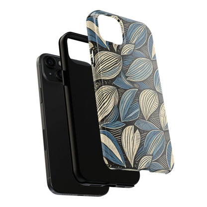 Botanical Leaf Pattern iPhone Case - Nature-Inspired Protective Cover