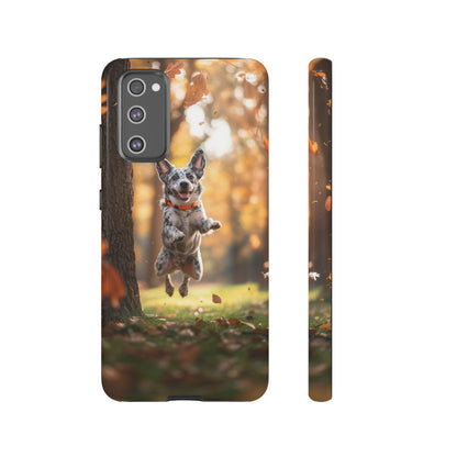 Energetic Blue Heeler Forest Pup Samsung Galaxy Case – Durable Outdoor-Inspired Design