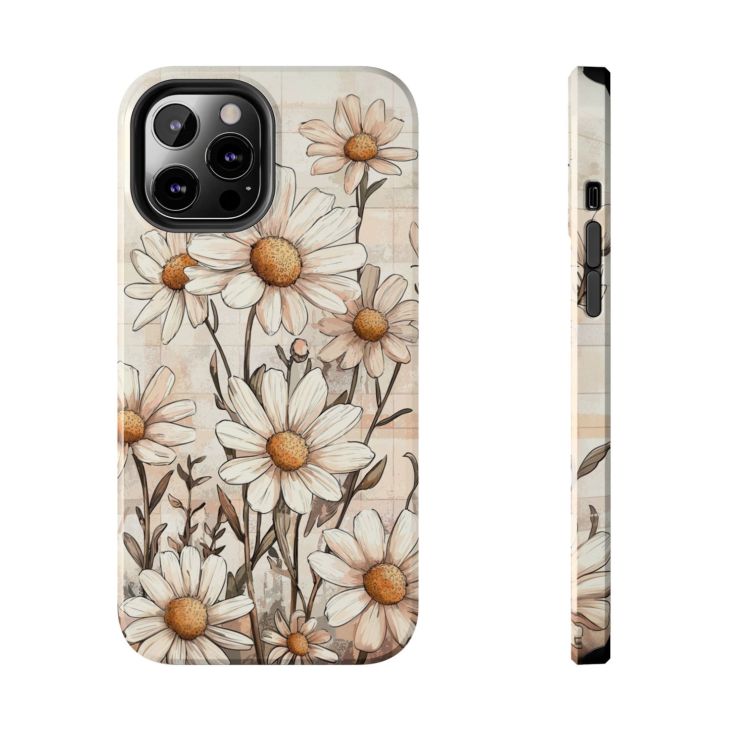 Pastel Daisy iPhone Case - Elegant Floral Protective Cover - BOGO Cases