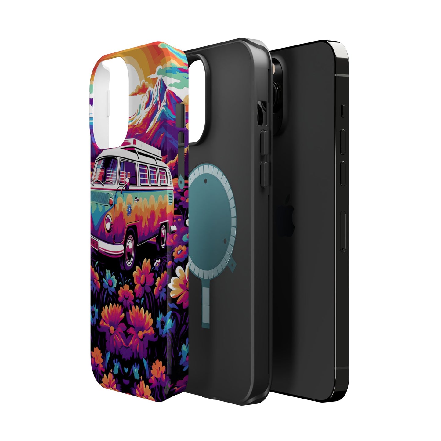 Groovy Floral Sunset Van – MagSafe iPhone Series Case