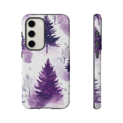 Purple Snowy Forest - Samsung Galaxy Series Case