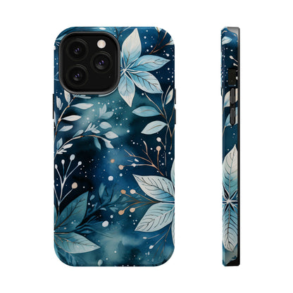 Midnight Frost Botanical – MagSafe iPhone Case