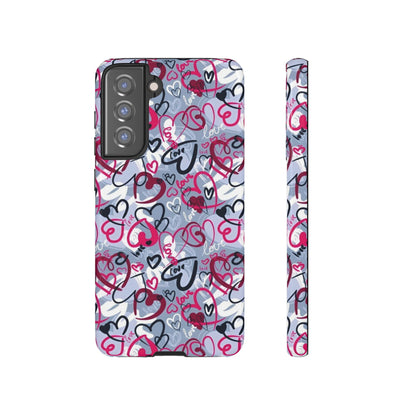 Graffiti Love Hearts Samsung Galaxy Case