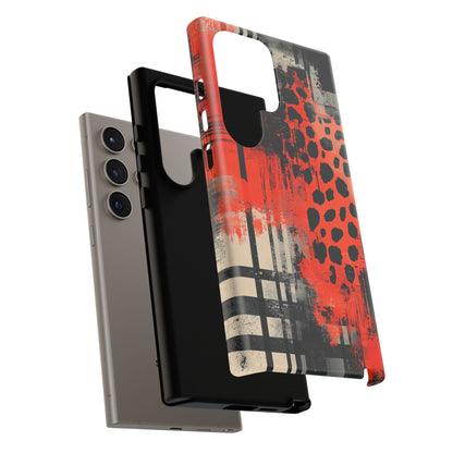 Cheetah Plaid Case – Red & Black Pattern