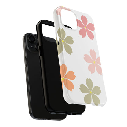 Pastel Sakura Blossom Tough iPhone Case – Durable Design with Soft Matte Finish