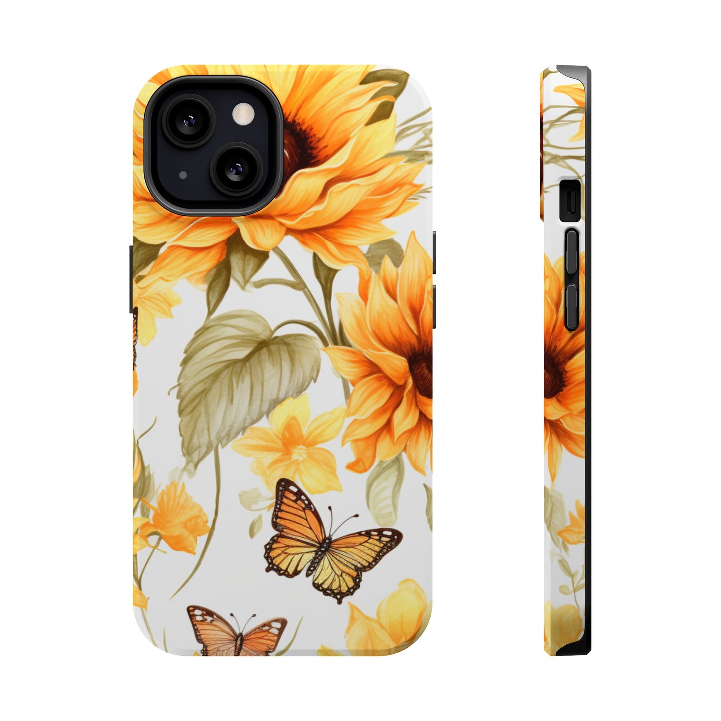 Sunflower & Butterfly Bliss - MagSafe iPhone Series Case