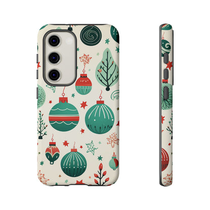 Vintage Christmas Ornaments Pattern – Samsung Galaxy Series Case