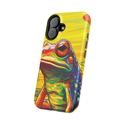 Vibrant Rainbow Frog Design – MagSafe iPhone Case