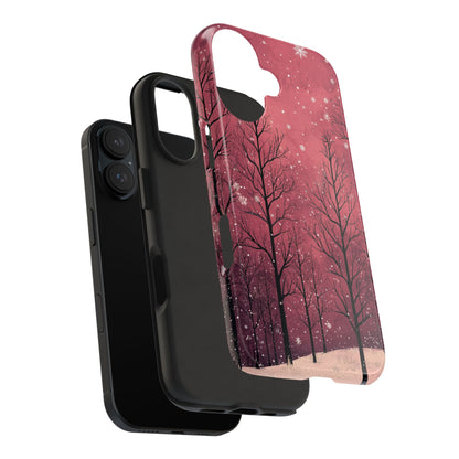 Pink Winter Twilight Forest - iPhone Series Case - BOGO Cases