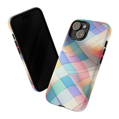 Pastel Prism Plaid iPhone Case