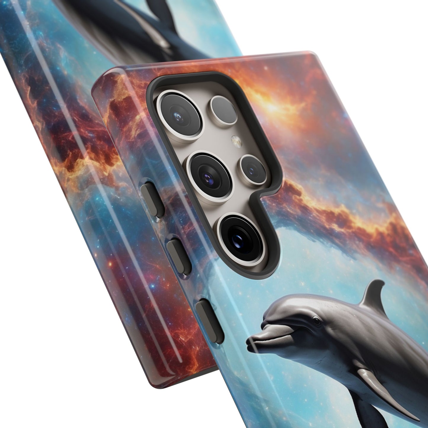 Cosmic Dolphin Space Vibes - Samsung Galaxy Case