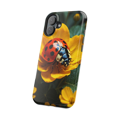 Yellow Blossoms with Bug Accent - MagSafe iPhone Case