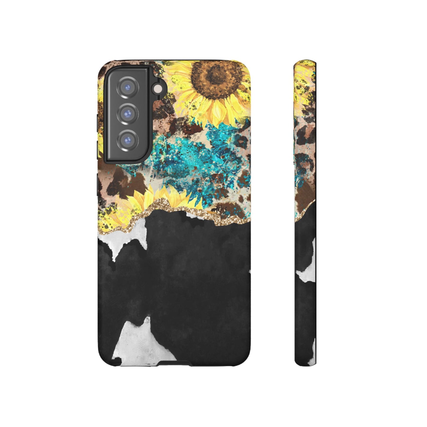 Rustic Sunflower Leopard Glam - Samsung Galaxy Series Case