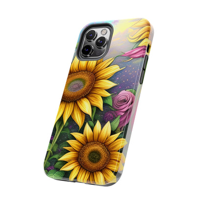 Whimsical Sunflower & Rose Garden - iPhone Series Case