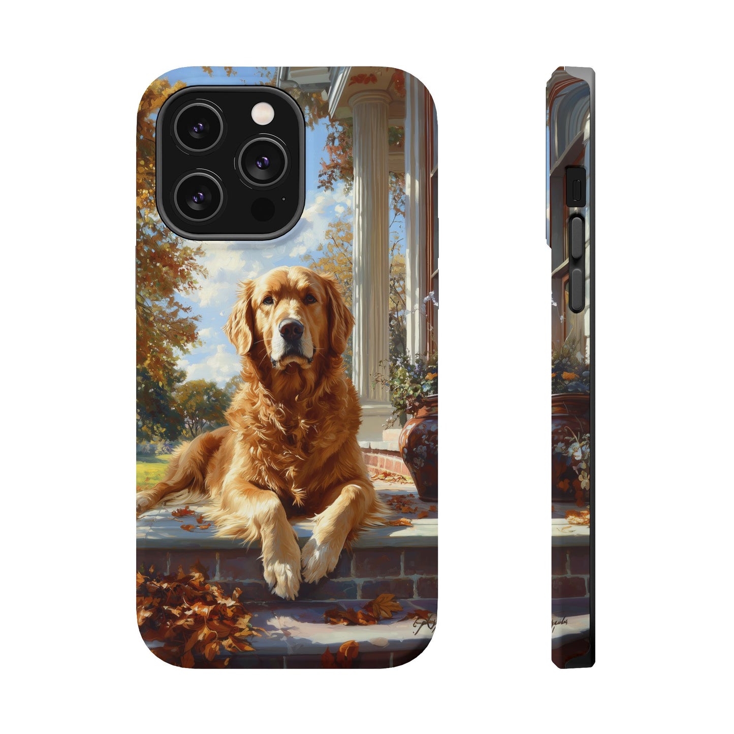 Golden Retriever Autumn Serenity - MagSafe iPhone Series Case