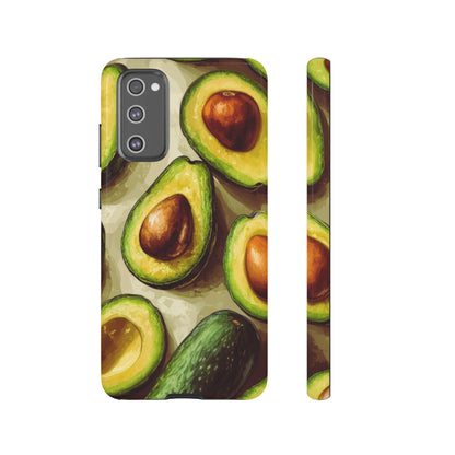 Realistic Avocado Samsung Galaxy  Case – Detailed Green Fruit Design, Shockproof Protection