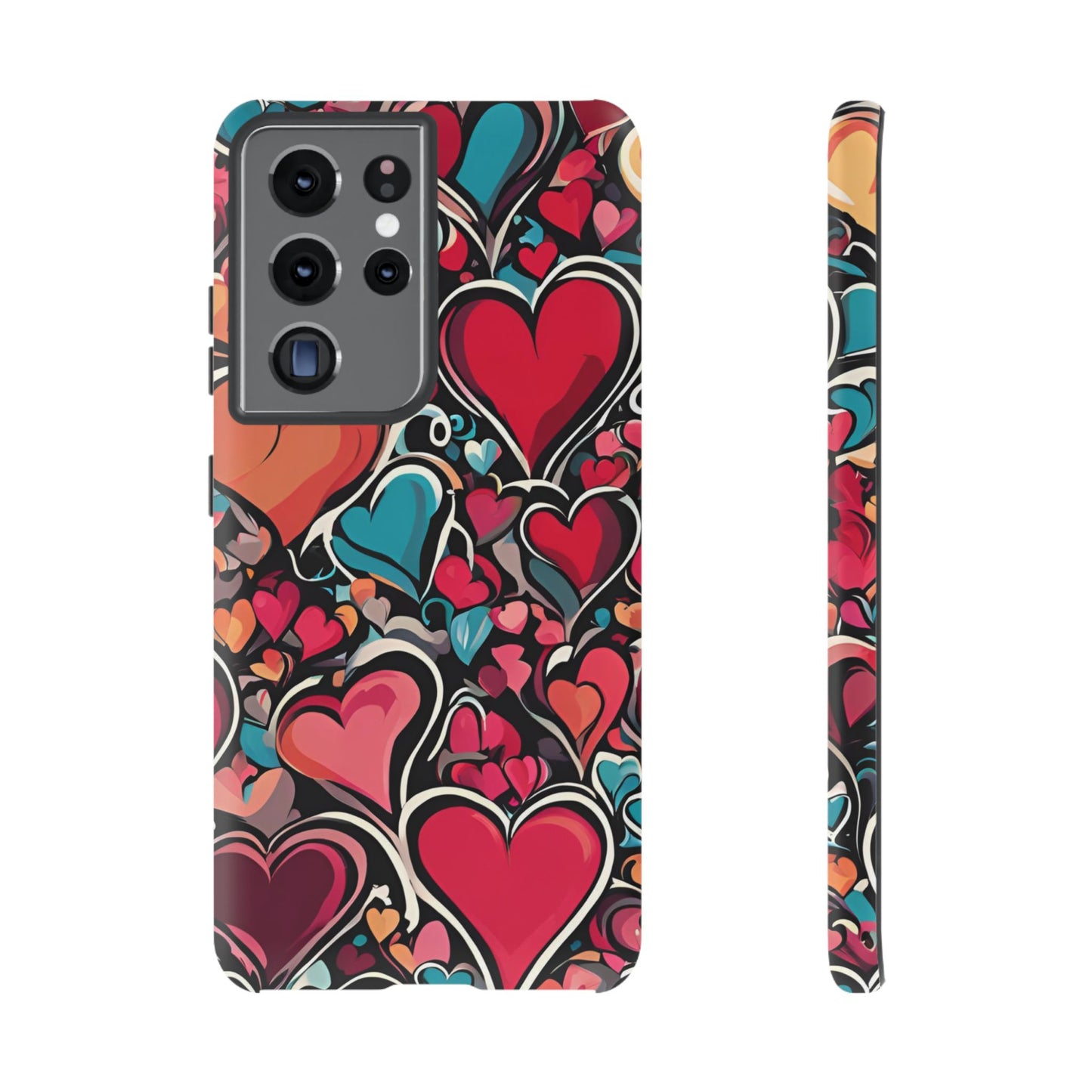 Vibrant Multicolor Heart Art – Samsung Galaxy Case