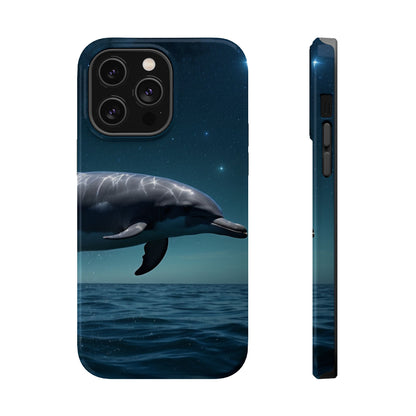 Midnight Ocean Dolphin - MagSafe-Compatible Case