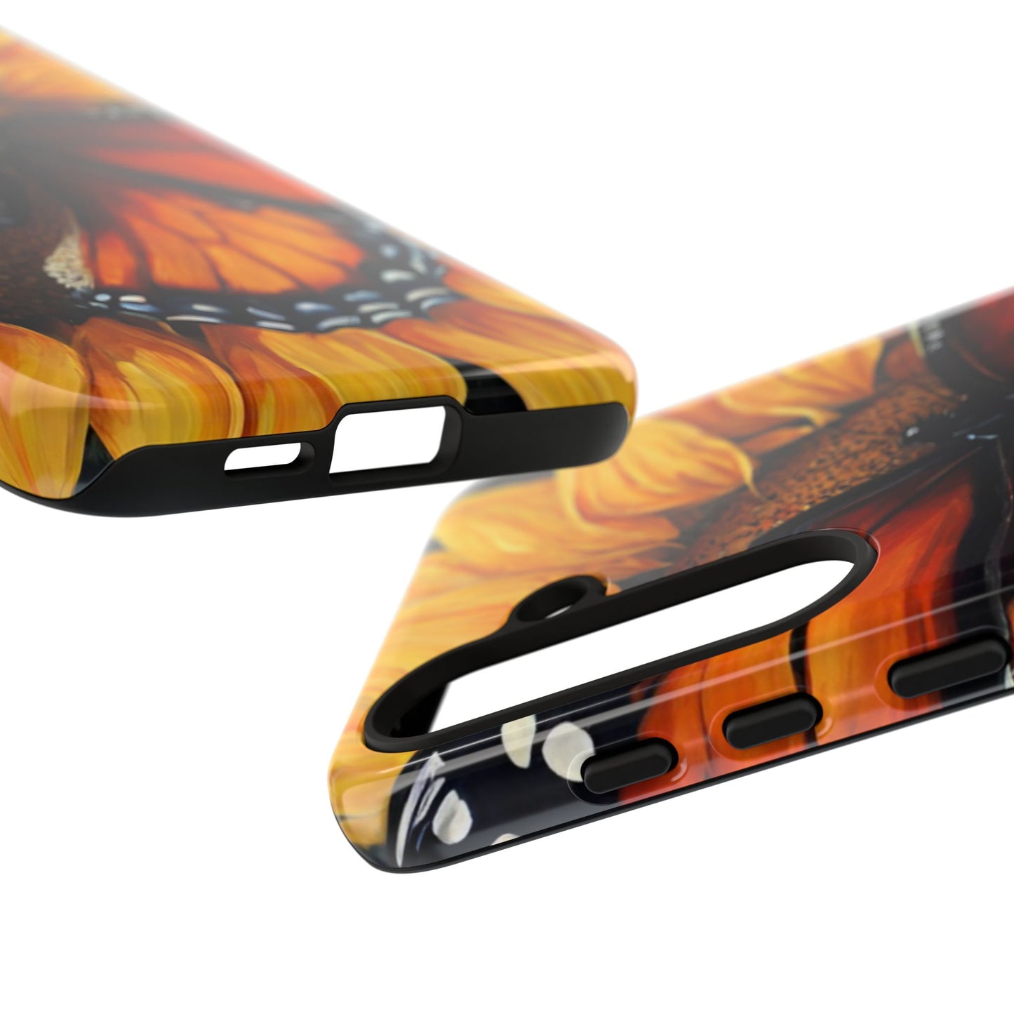 Monarch Butterfly & Sunflower Art – iPhone Case