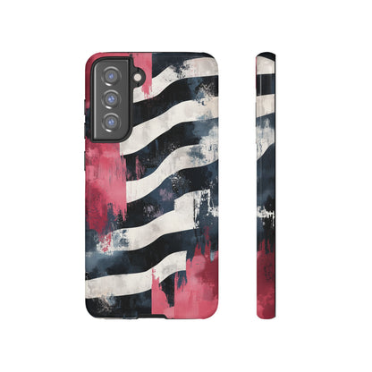 Blood Zebra Samsung Case – Bold Red & Black Pattern