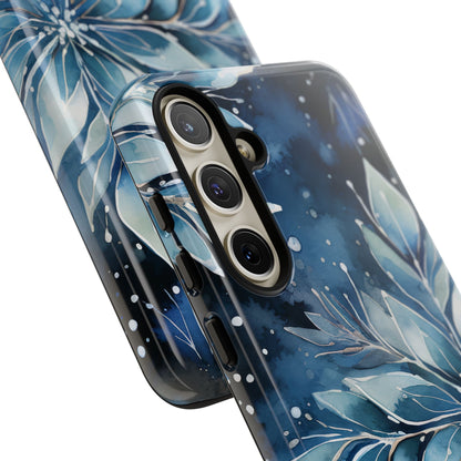 Winter’s Embrace – Blue Snowflake Samsung Galaxy Case