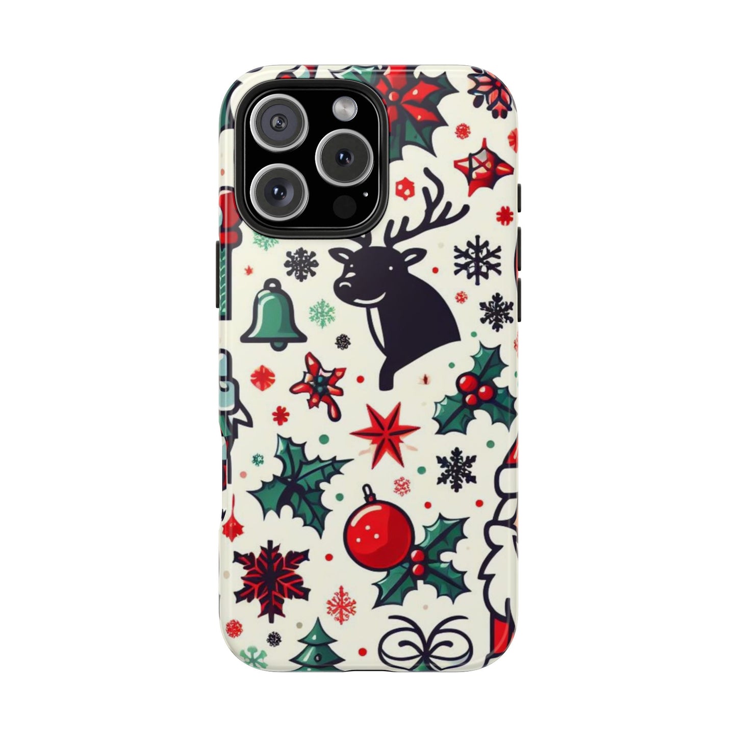 Cartoon Christmas Cheer – iPhone Case