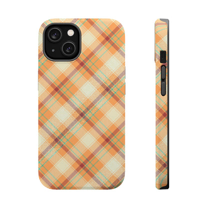 MagSafe Case - Warm Autumn Plaid Design