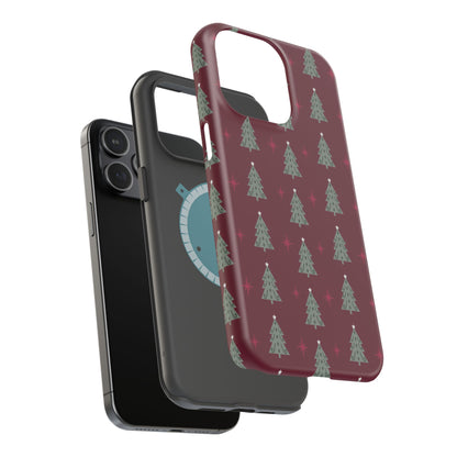 Retro Christmas Tree Pattern – MagSafe iPhone Series Case