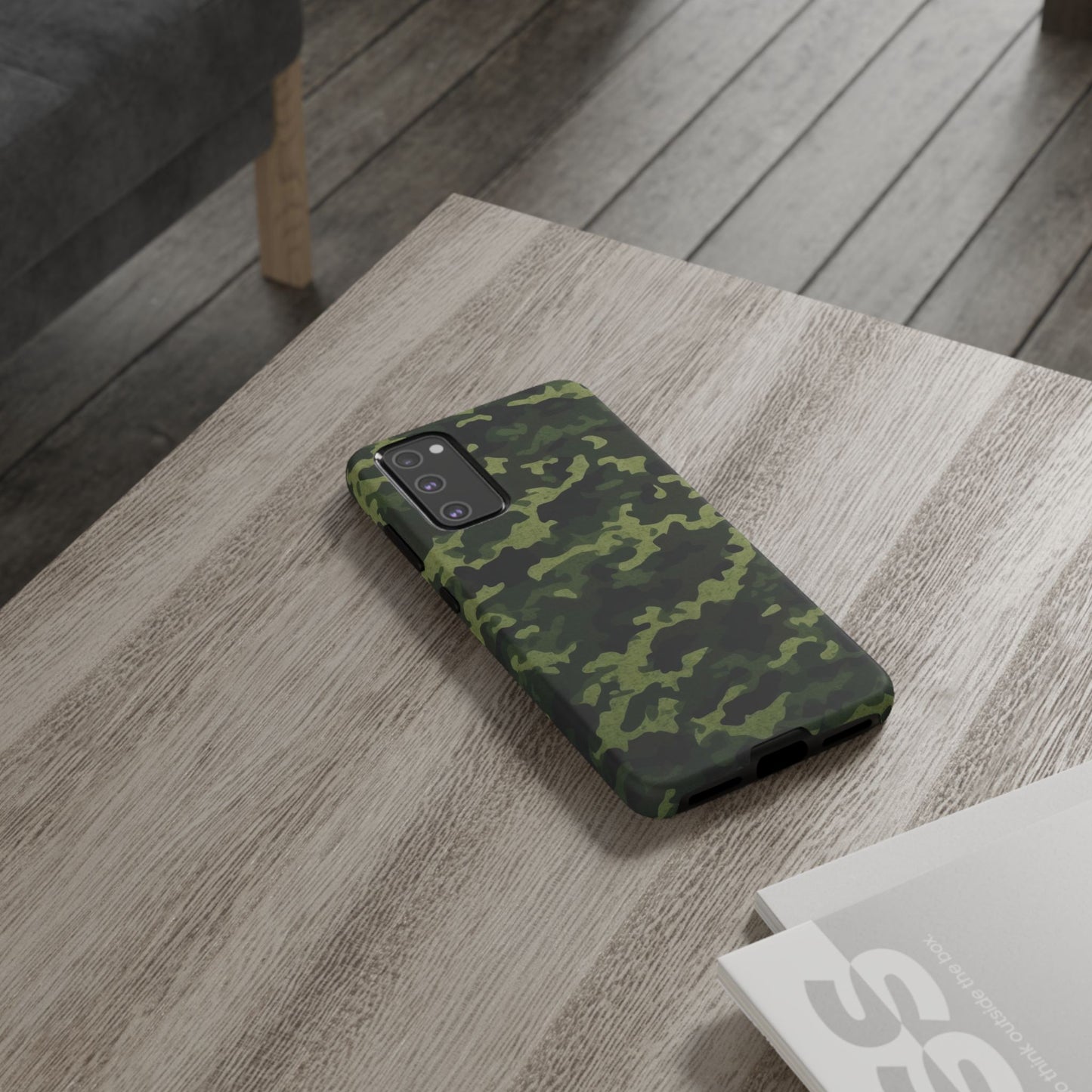 Dark Green Camouflage – Samsung Galaxy Case, Durable and Stylish