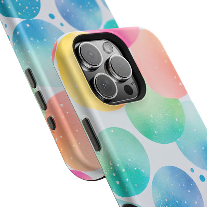 Pastel Galaxy Bubbles  MagSafe iPhone Case – Slim Design, Glossy Finish